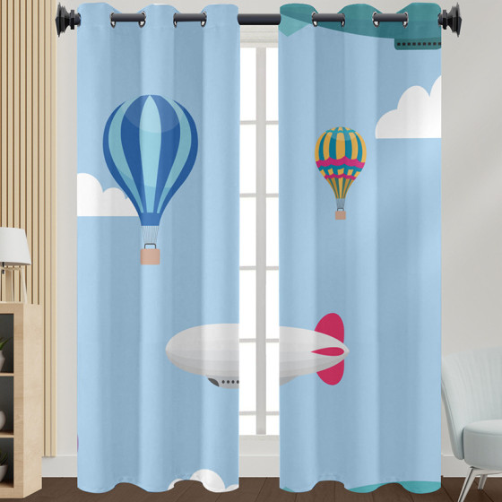 DIY high-precision blackout curtains, no drilling required, custom digital printing from your designs, Keqiao factory.