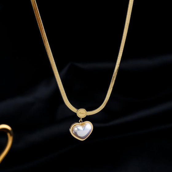 Money Bag Statement Necklace in Two-Tone Finish - Gift-Ready Jewelry Piece