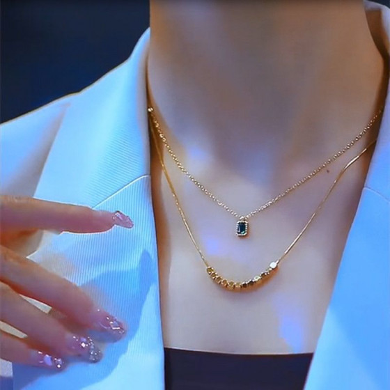 Ins-Style Velvet Lock Necklace (Two-Tone) - Lightweight Luxury Look