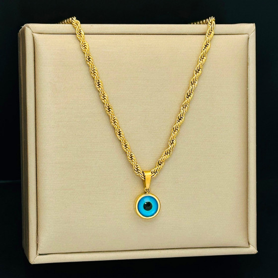 2026 Fashion Rose Gold Tone Water Drop Zircon Necklace - Lightweight Titanium Steel Clavicle Chain