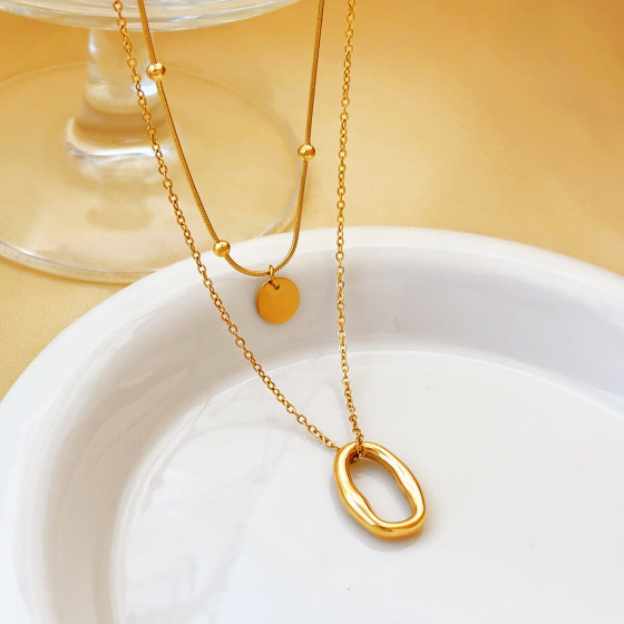 New Arrival Love Letter Pendant Necklace in Gold Tone | Everyday Minimal Jewelry